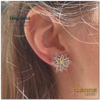 F0710 Orecchini edelweiss lobo